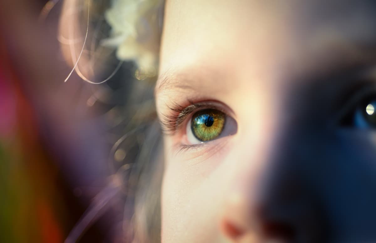 Close-up of a child’s eye